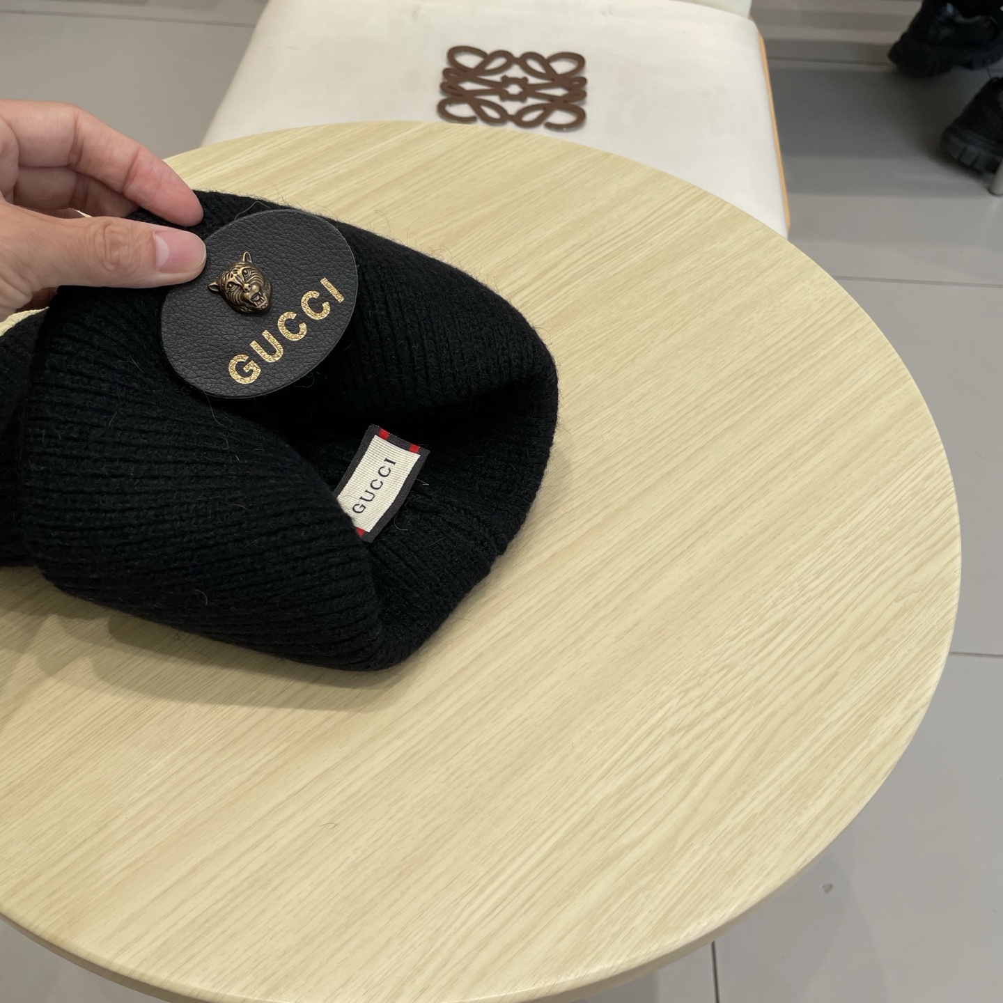 Gucci古奇秋冬新款毛线帽，羊毛面料，男女同款