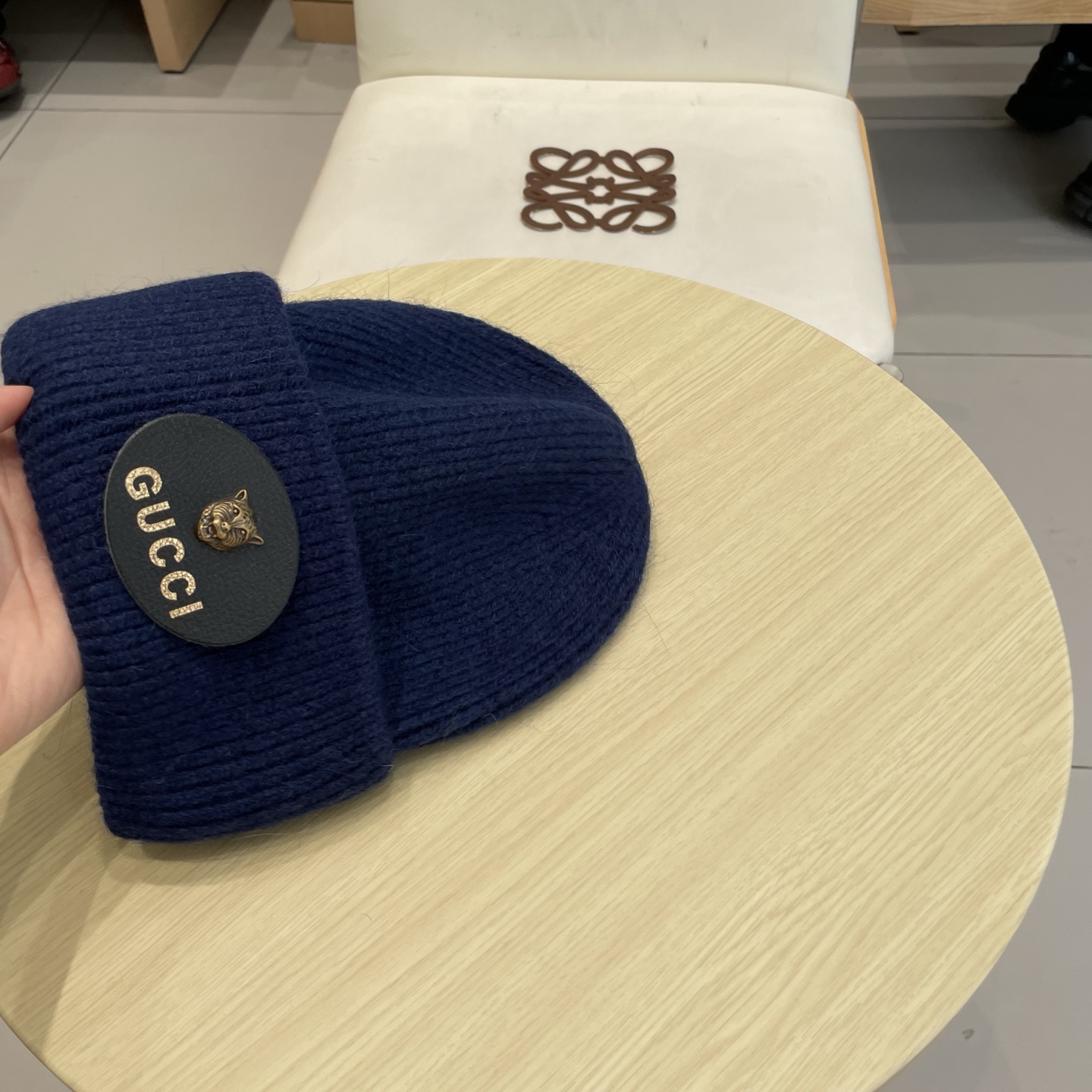 Gucci古奇秋冬新款毛线帽，羊毛面料，男女同款