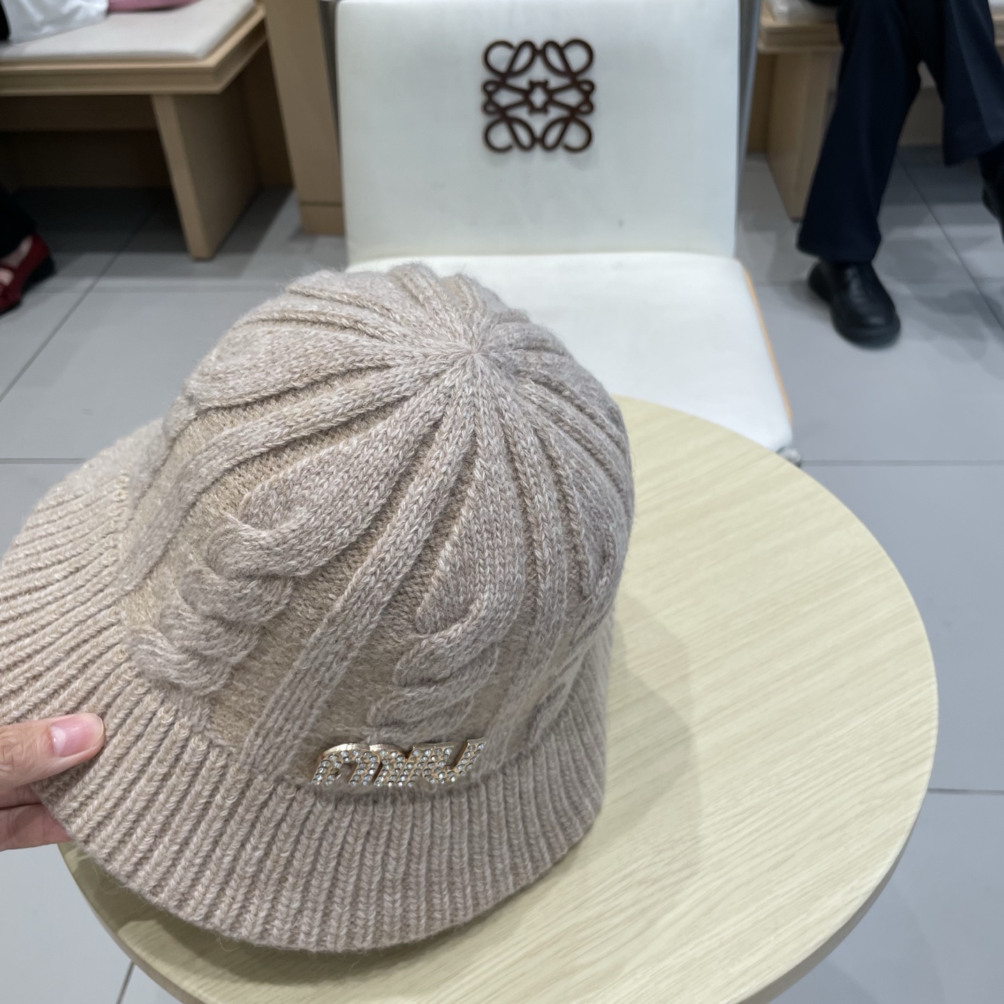 缪缪miumiu针织帽子女秋冬韩j版百搭复古麻花毛线帽日系小边渔夫帽显脸小冷