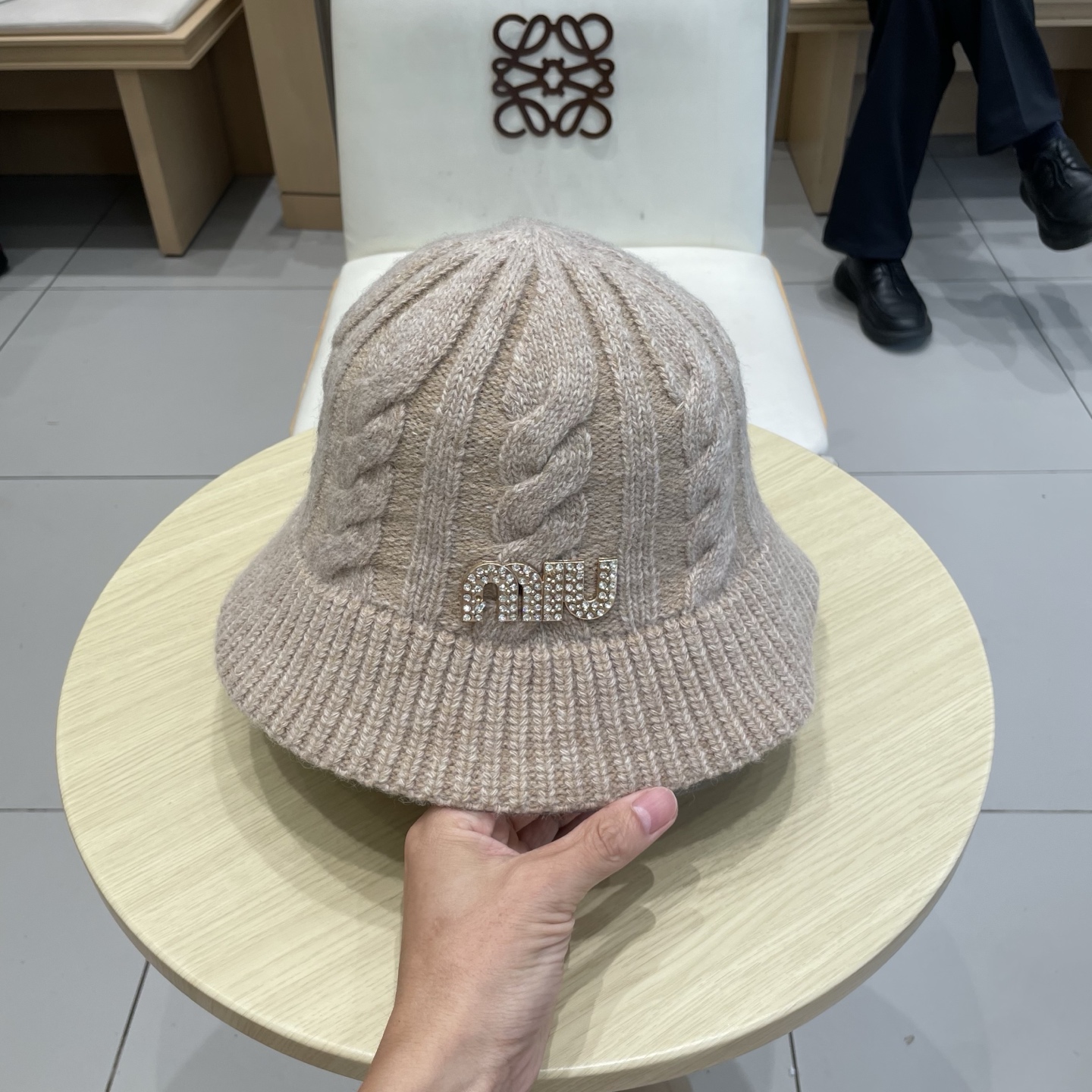 缪缪miumiu针织帽子女秋冬韩j版百搭复古麻花毛线帽日系小边渔夫帽显脸小冷