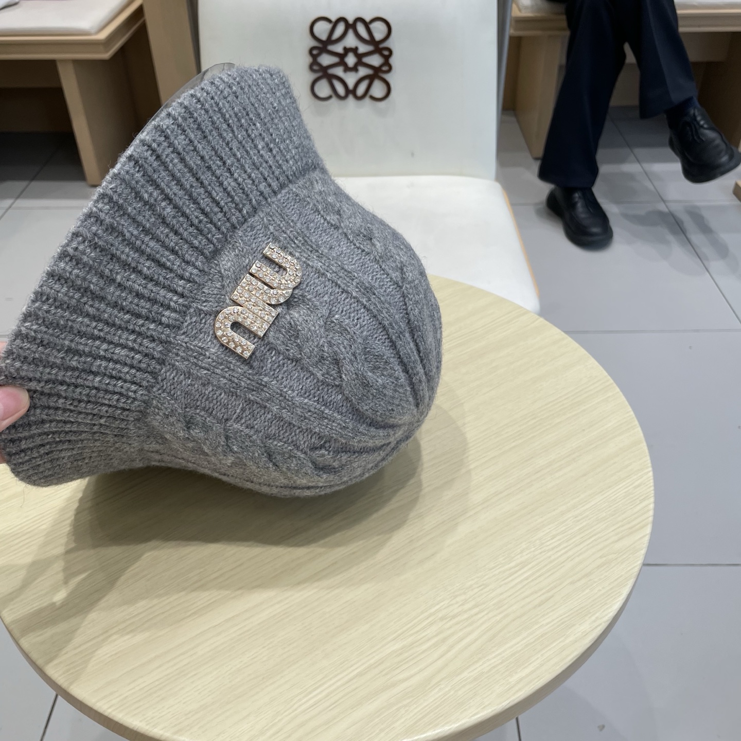 缪缪miumiu针织帽子女秋冬韩j版百搭复古麻花毛线帽日系小边渔夫帽显脸小冷