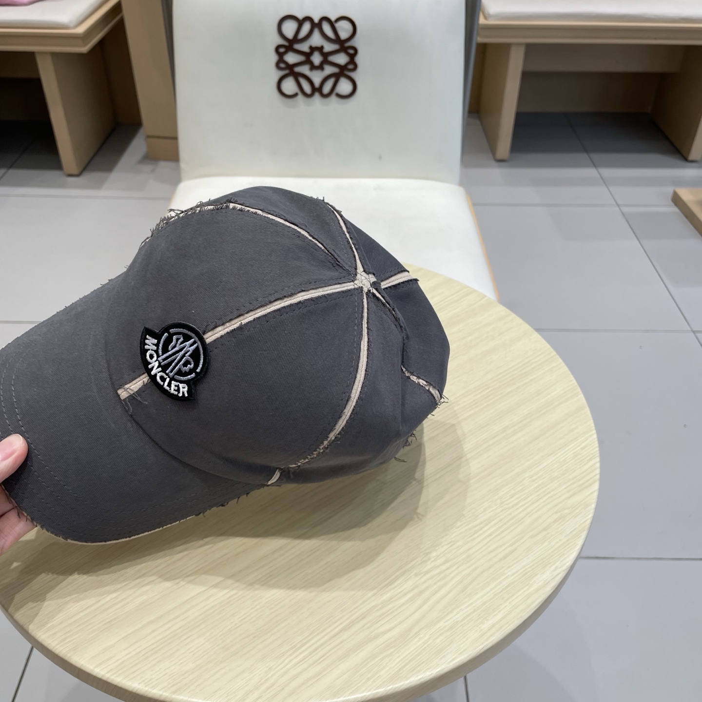 蒙口【MONCELER早秋新款简约棒球帽女网眼透气遮阳帽时尚百搭鸭舌帽潮男