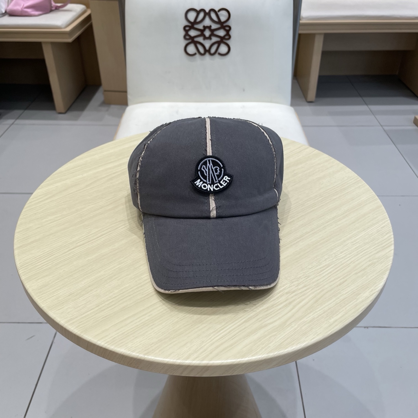 蒙口【MONCELER早秋新款简约棒球帽女网眼透气遮阳帽时尚百搭鸭舌帽潮男