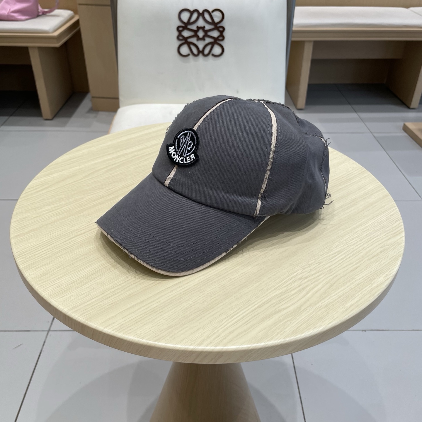 蒙口【MONCELER早秋新款简约棒球帽女网眼透气遮阳帽时尚百搭鸭舌帽潮男