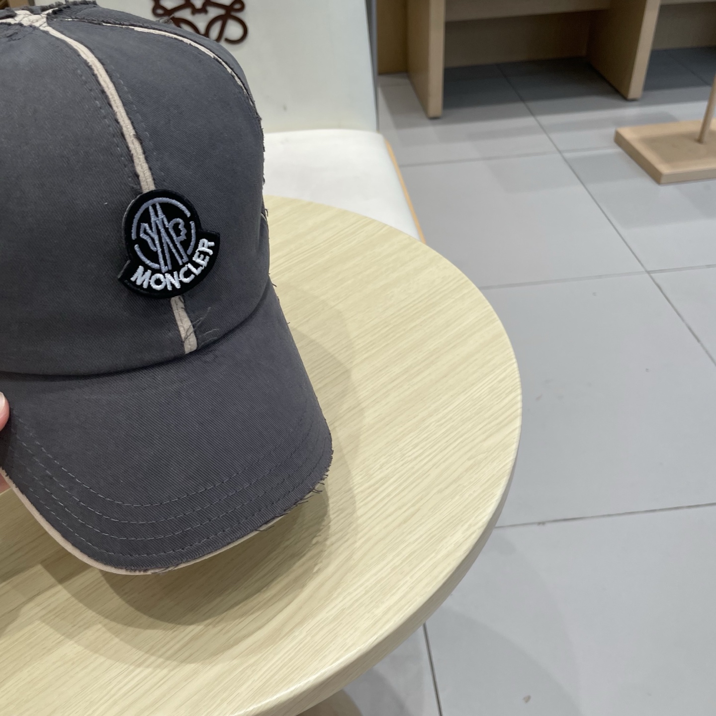 蒙口【MONCELER早秋新款简约棒球帽女网眼透气遮阳帽时尚百搭鸭舌帽潮男