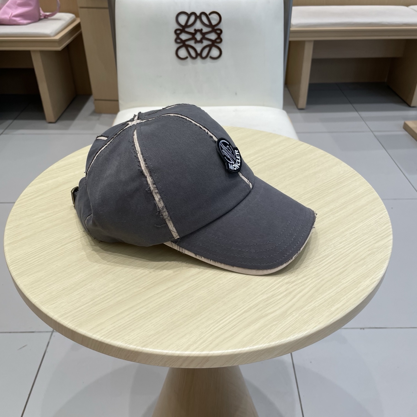 蒙口【MONCELER早秋新款简约棒球帽女网眼透气遮阳帽时尚百搭鸭舌帽潮男