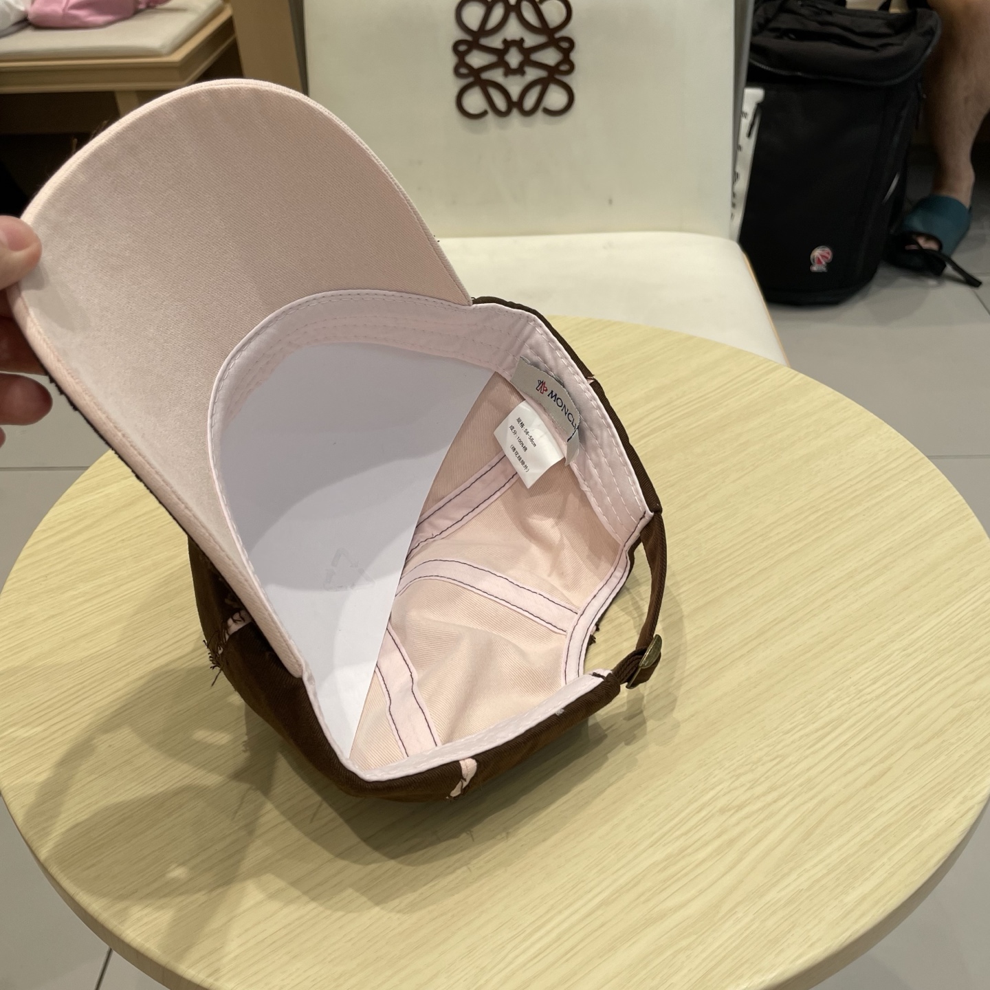 蒙口【MONCELER早秋新款简约棒球帽女网眼透气遮阳帽时尚百搭鸭舌帽潮男