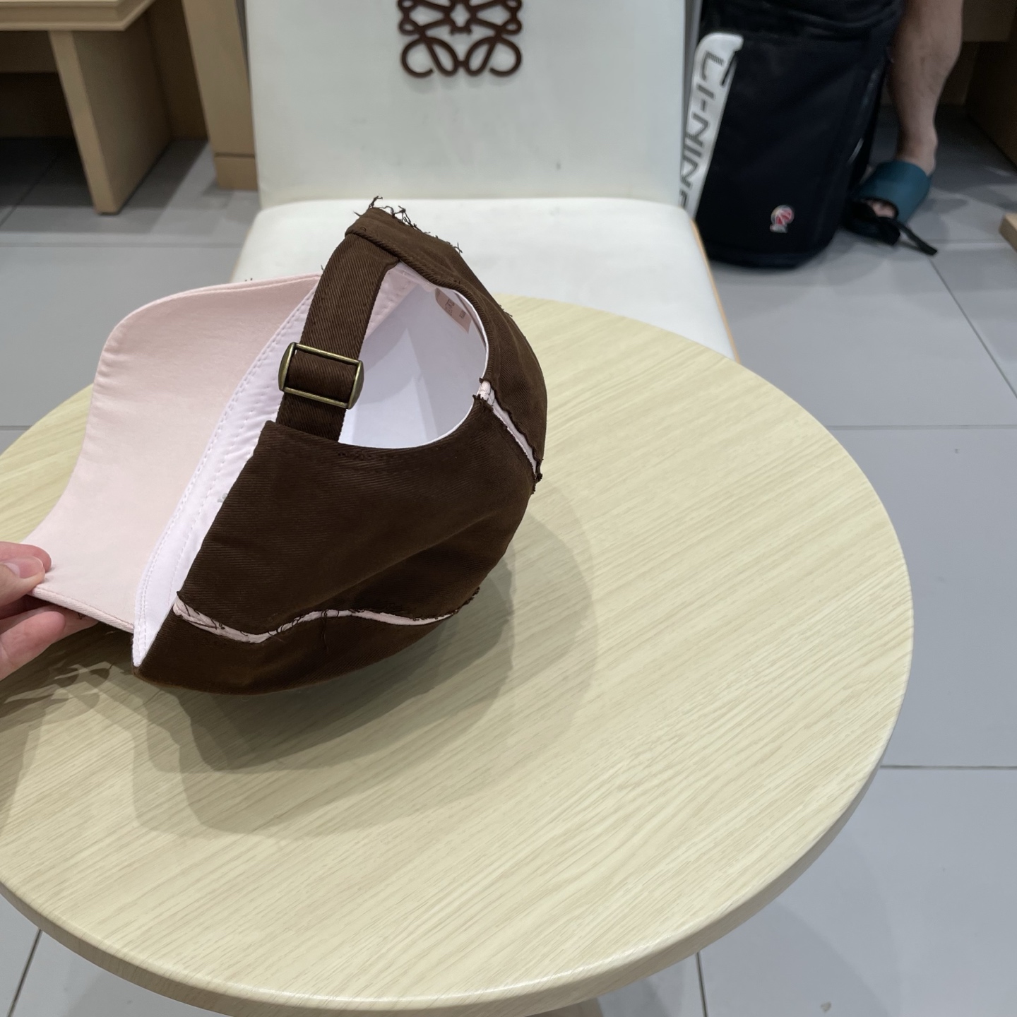 蒙口【MONCELER早秋新款简约棒球帽女网眼透气遮阳帽时尚百搭鸭舌帽潮男