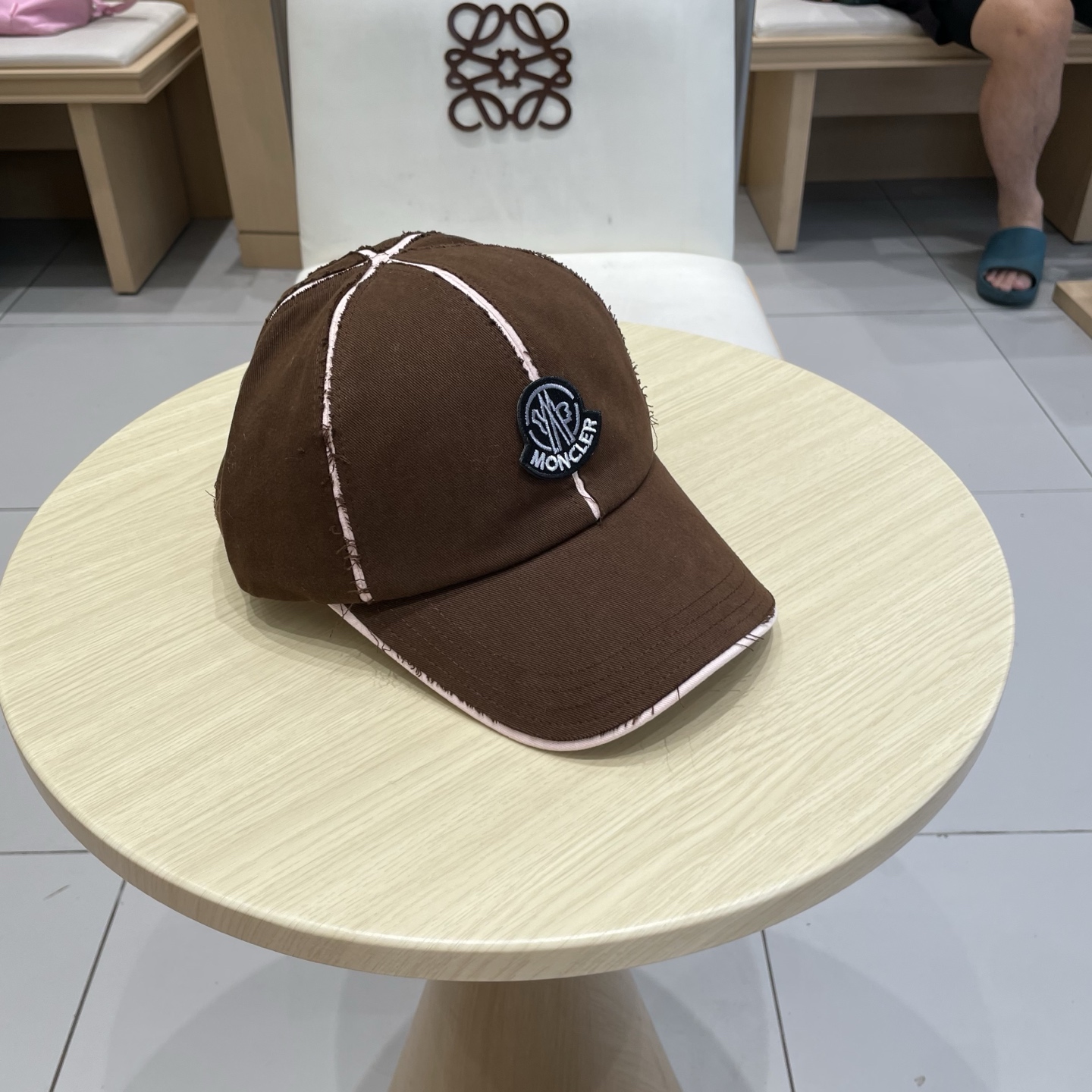 蒙口【MONCELER早秋新款简约棒球帽女网眼透气遮阳帽时尚百搭鸭舌帽潮男