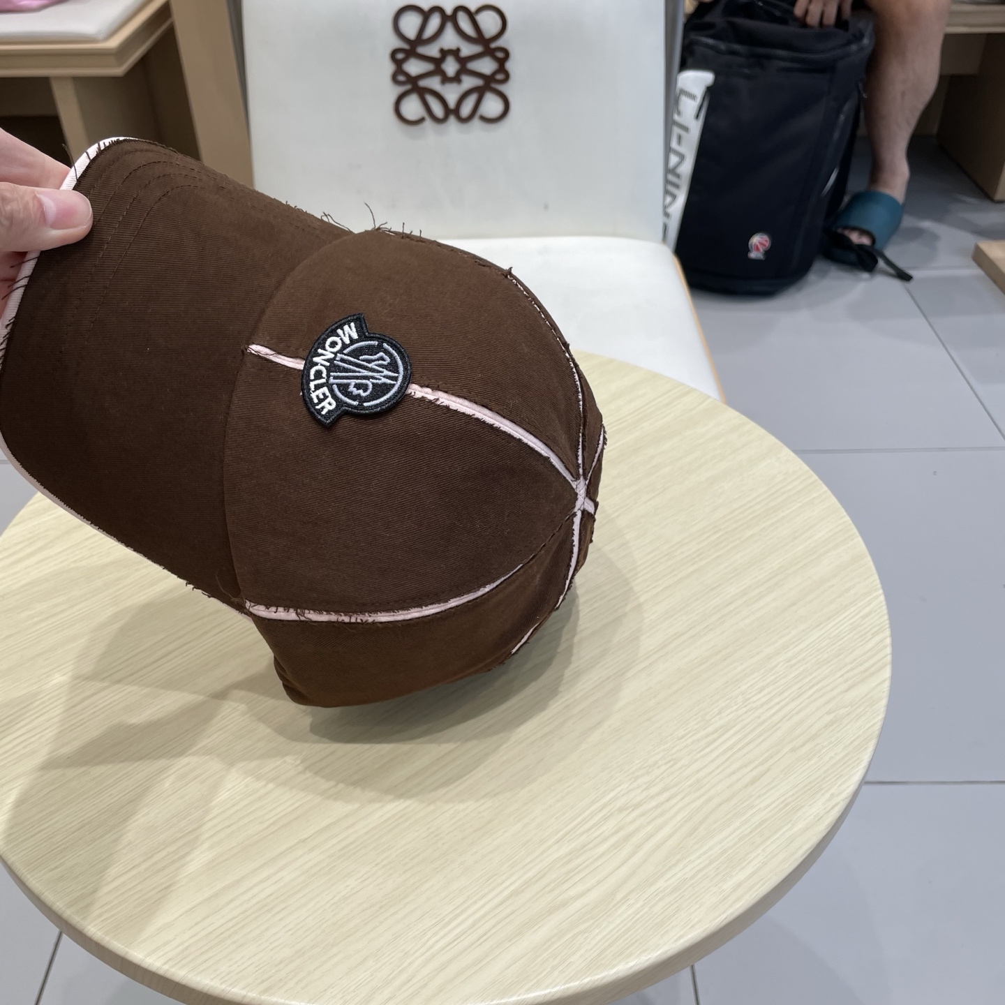 蒙口【MONCELER早秋新款简约棒球帽女网眼透气遮阳帽时尚百搭鸭舌帽潮男