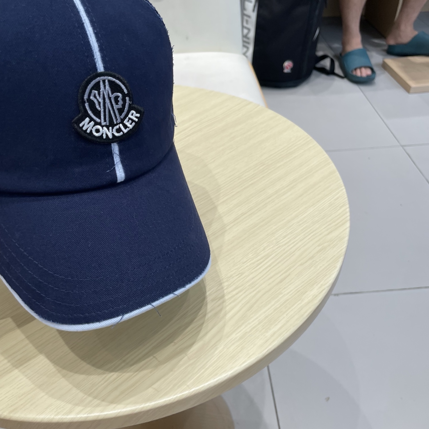 蒙口【MONCELER早秋新款简约棒球帽女网眼透气遮阳帽时尚百搭鸭舌帽潮男