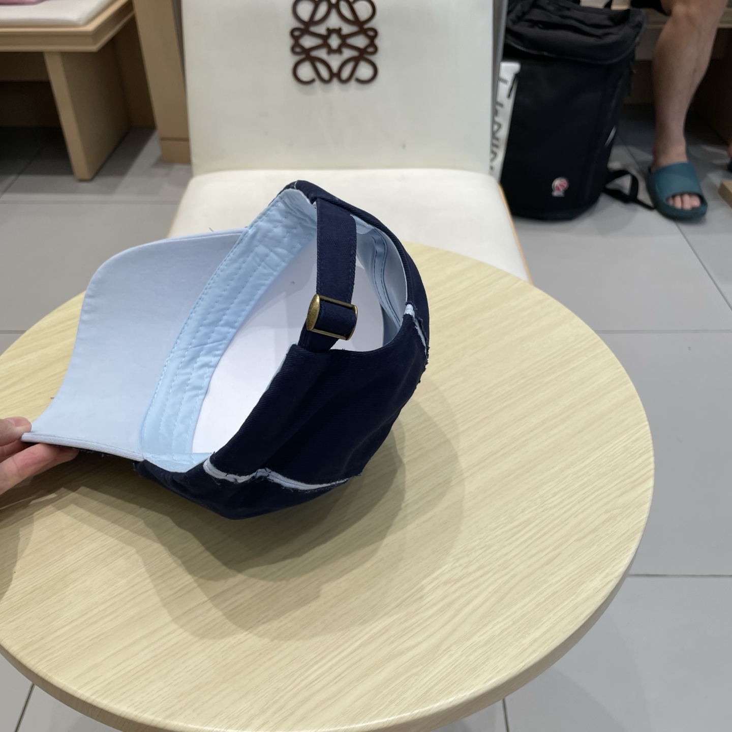 蒙口【MONCELER早秋新款简约棒球帽女网眼透气遮阳帽时尚百搭鸭舌帽潮男