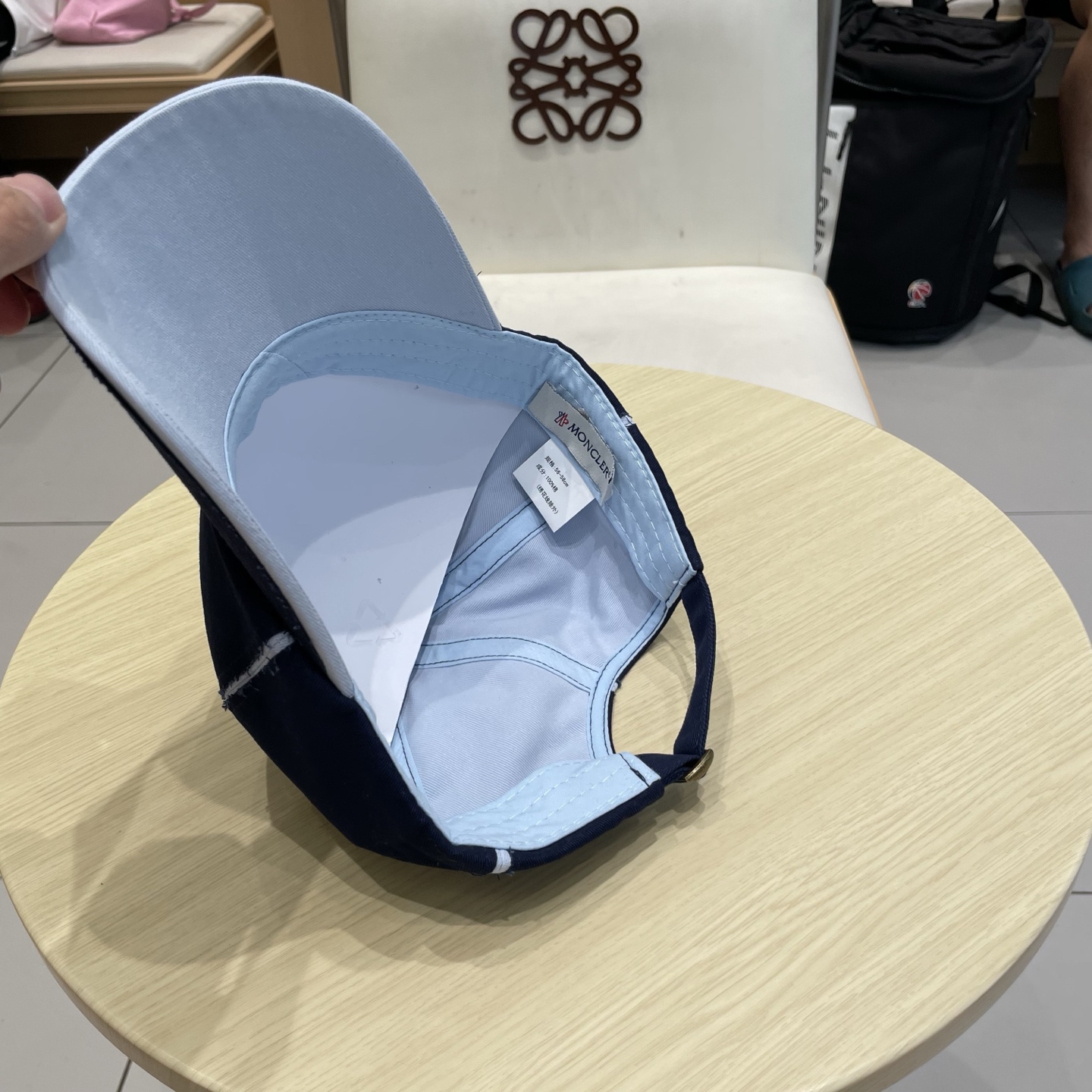 蒙口【MONCELER早秋新款简约棒球帽女网眼透气遮阳帽时尚百搭鸭舌帽潮男