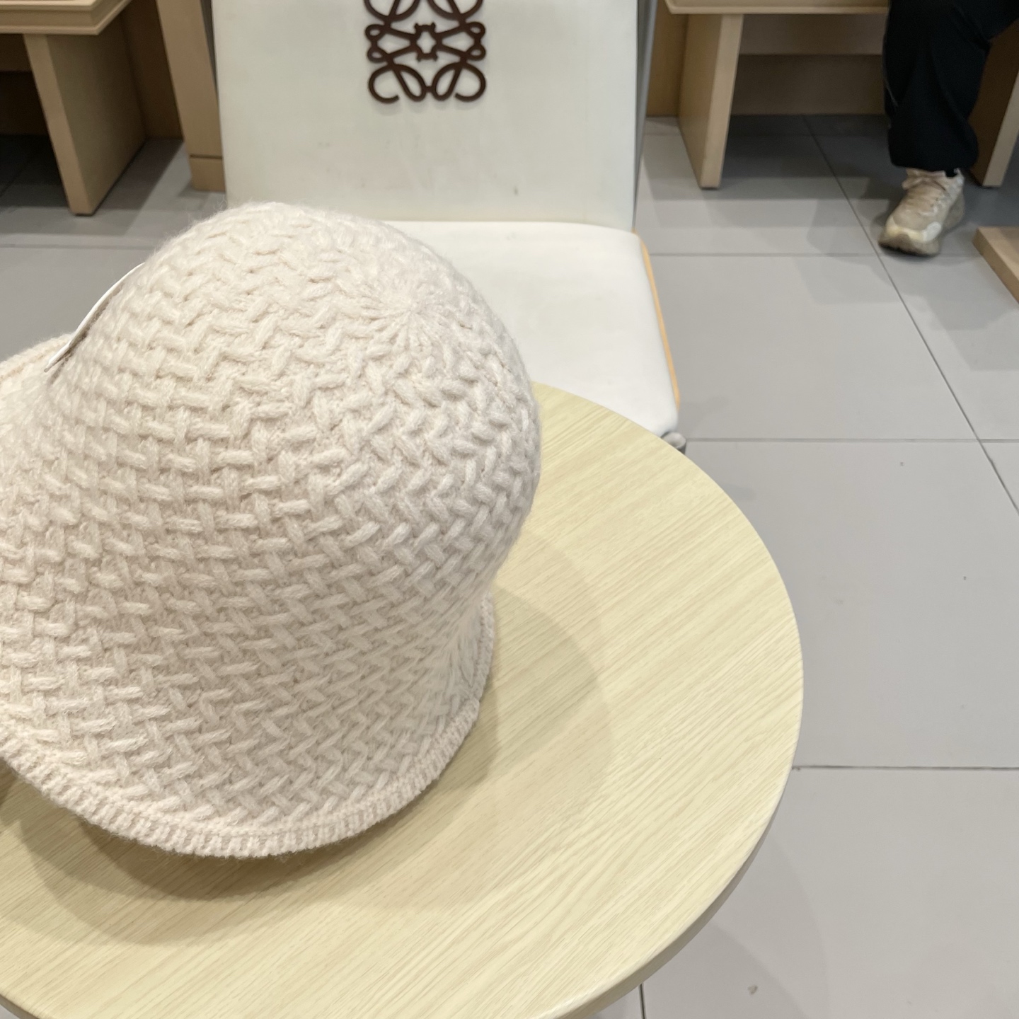 Chanel香奈儿针织渔夫帽，头围57cm