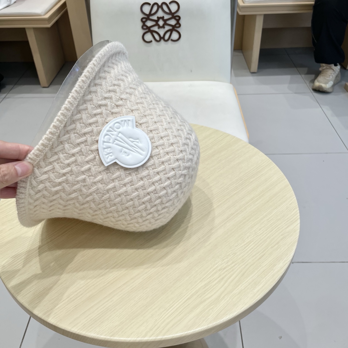 Chanel香奈儿针织渔夫帽，头围57cm