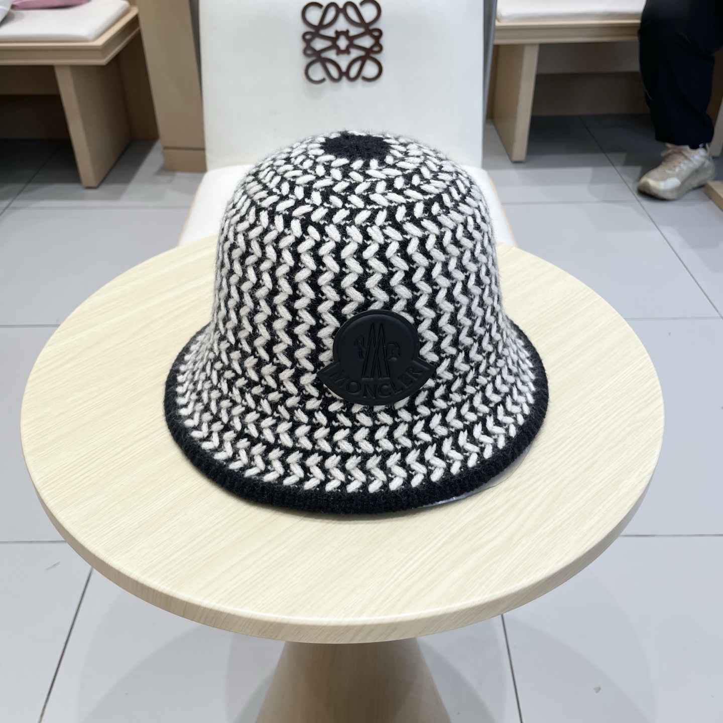Chanel香奈儿针织渔夫帽，头围57cm