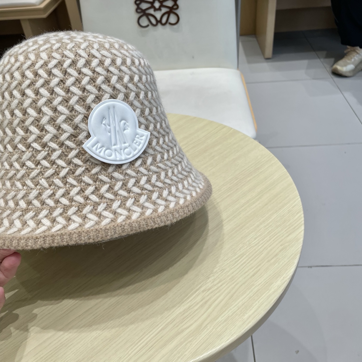 Chanel香奈儿针织渔夫帽，头围57cm