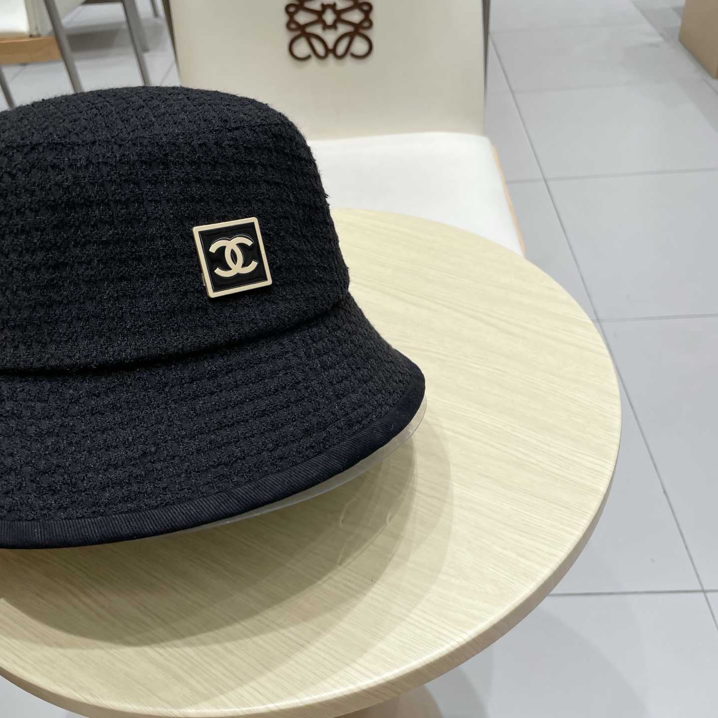 chanel香奈儿时尚简约2025新款小香风女士棉质帽子真丝棉衬里天鹅绒渔夫帽