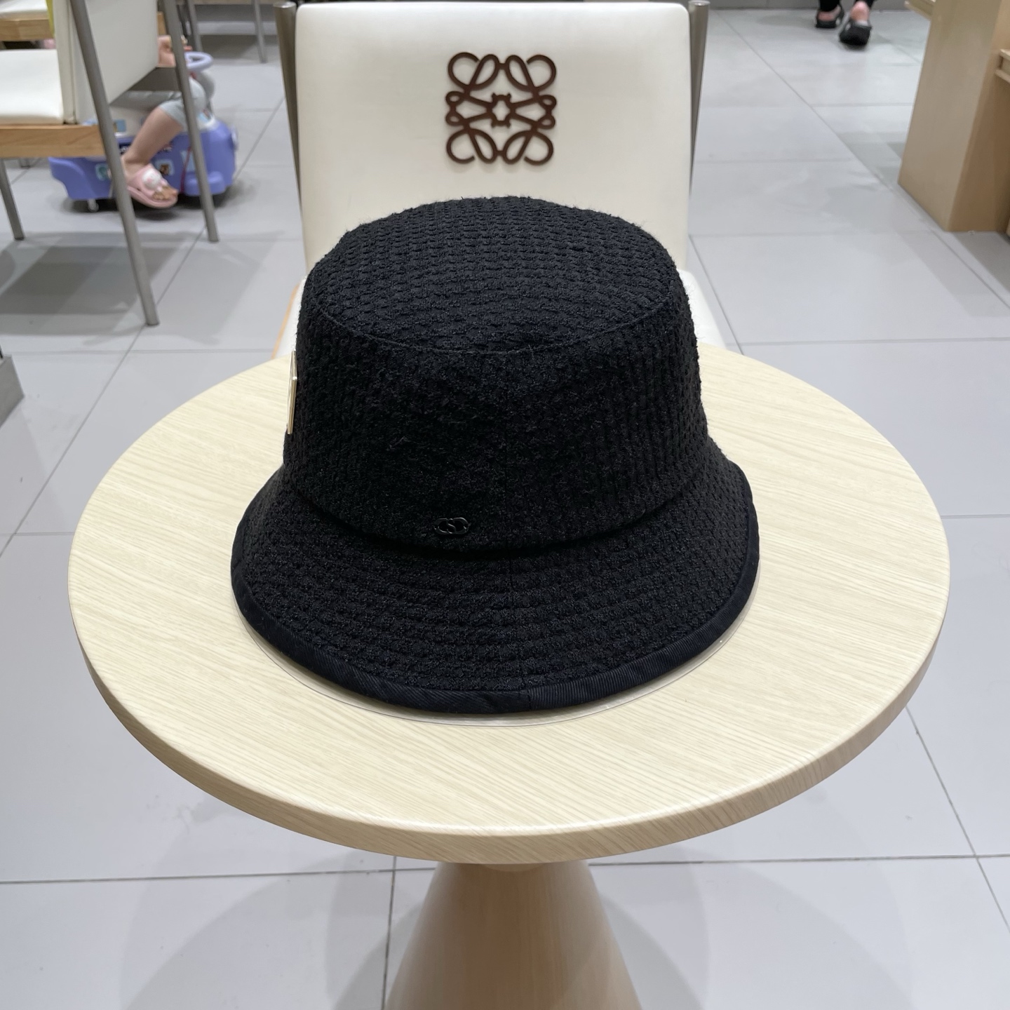 chanel香奈儿时尚简约2025新款小香风女士棉质帽子真丝棉衬里天鹅绒渔夫帽