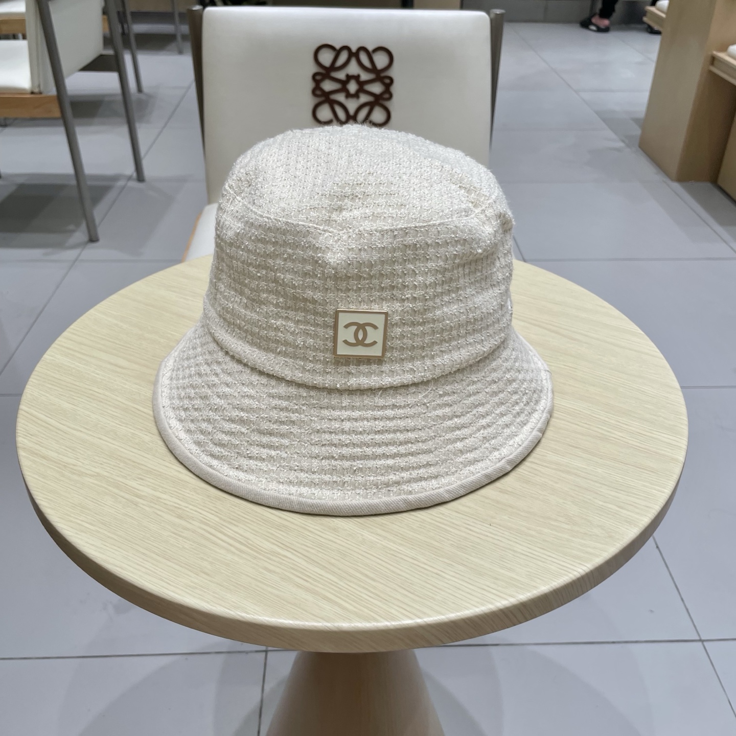 chanel香奈儿时尚简约2025新款小香风女士棉质帽子真丝棉衬里天鹅绒渔夫帽