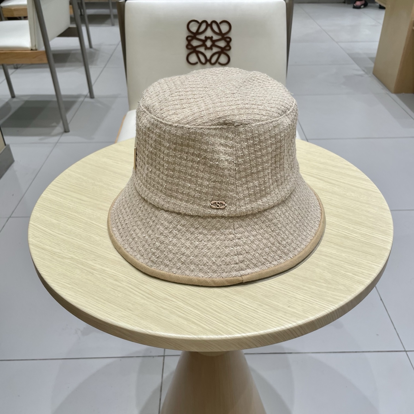 chanel香奈儿时尚简约2025新款小香风女士棉质帽子真丝棉衬里天鹅绒渔夫帽