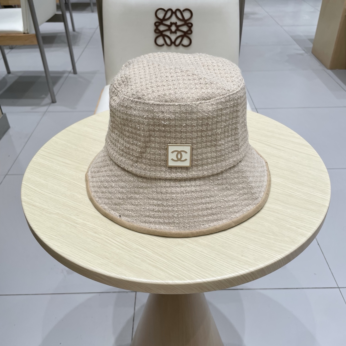 chanel香奈儿时尚简约2025新款小香风女士棉质帽子真丝棉衬里天鹅绒渔夫帽