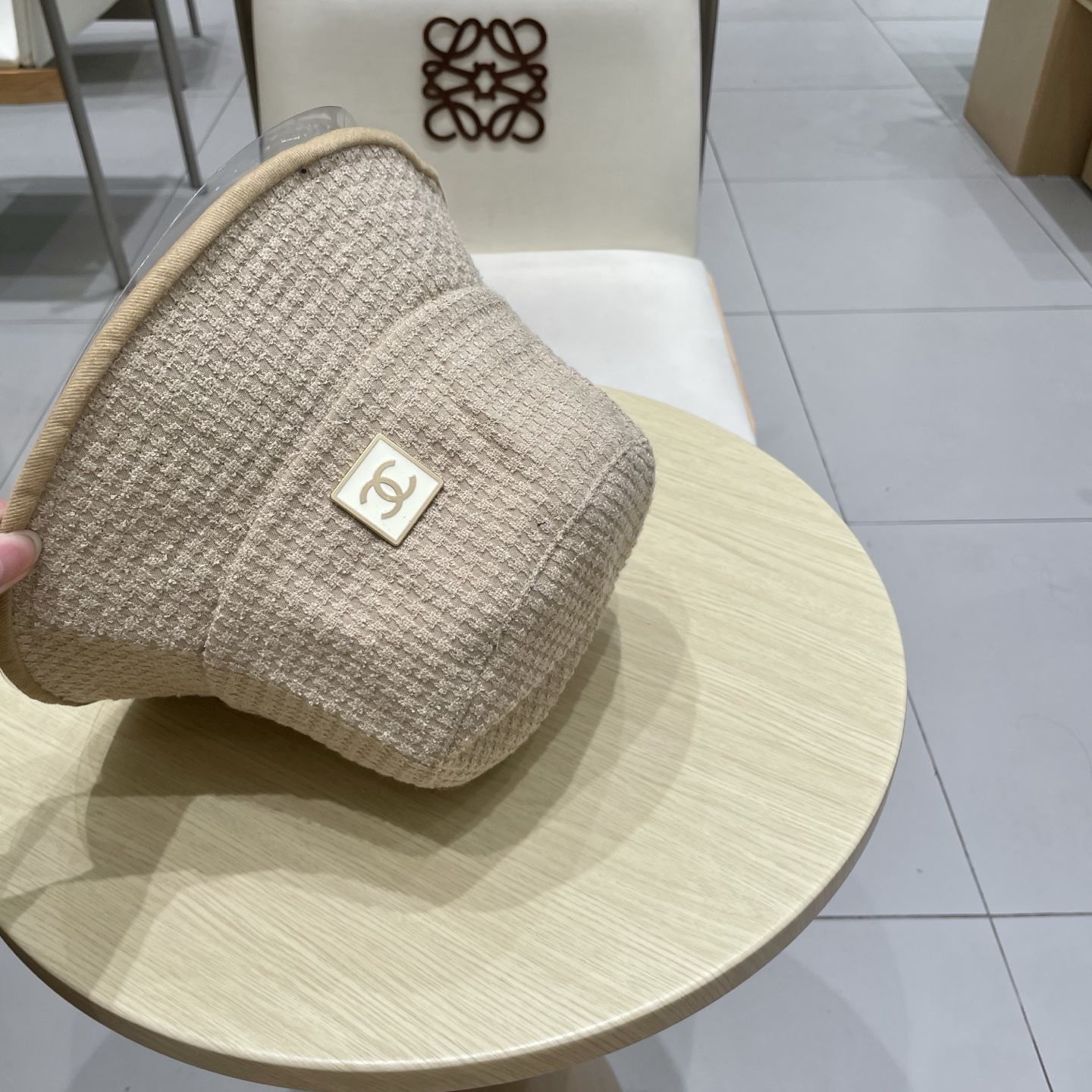 chanel香奈儿时尚简约2025新款小香风女士棉质帽子真丝棉衬里天鹅绒渔夫帽