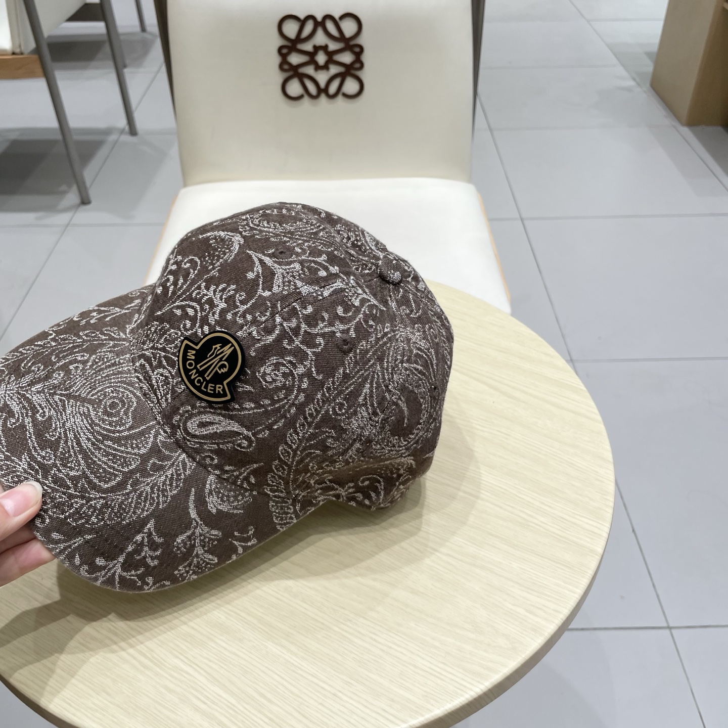 蒙口【MONCELER印花百搭显瘦软顶棒球帽子女时尚小众短遮帽潮