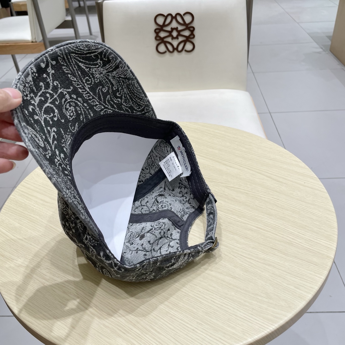 蒙口【MONCELER印花百搭显瘦软顶棒球帽子女时尚小众短遮帽潮