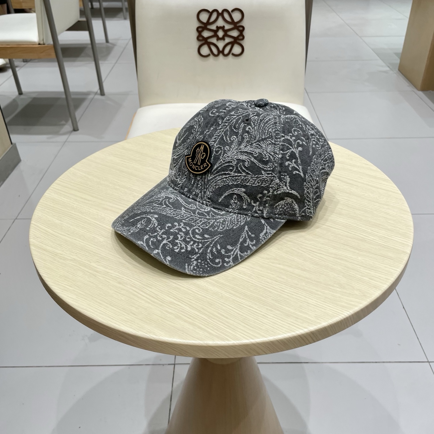 蒙口【MONCELER印花百搭显瘦软顶棒球帽子女时尚小众短遮帽潮