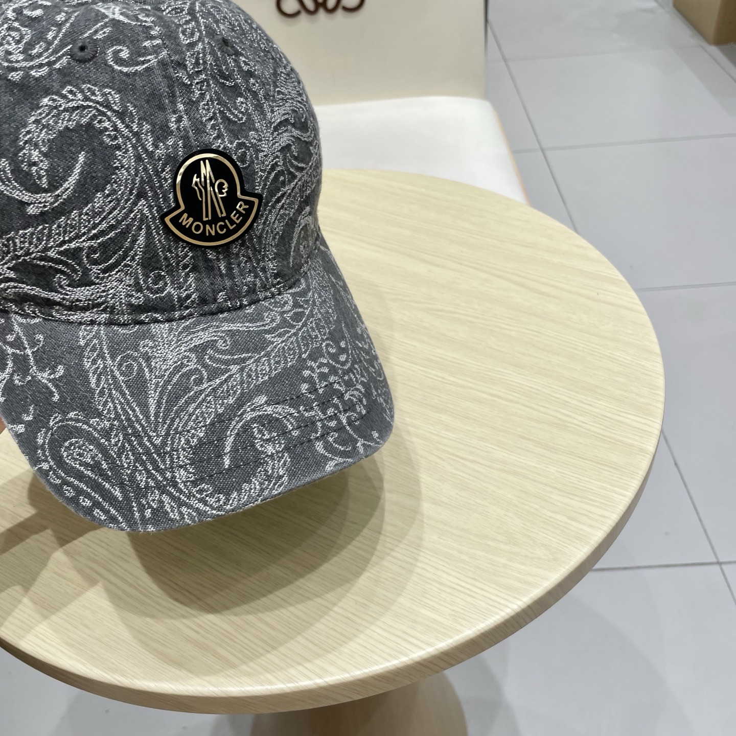 蒙口【MONCELER印花百搭显瘦软顶棒球帽子女时尚小众短遮帽潮