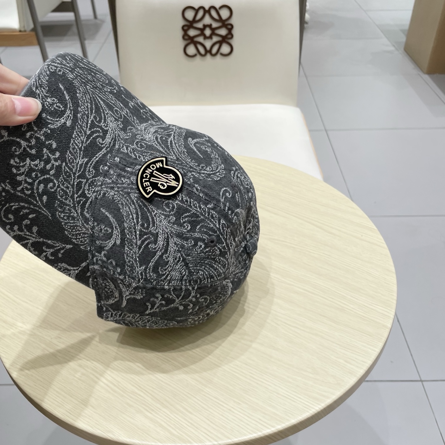 蒙口【MONCELER印花百搭显瘦软顶棒球帽子女时尚小众短遮帽潮