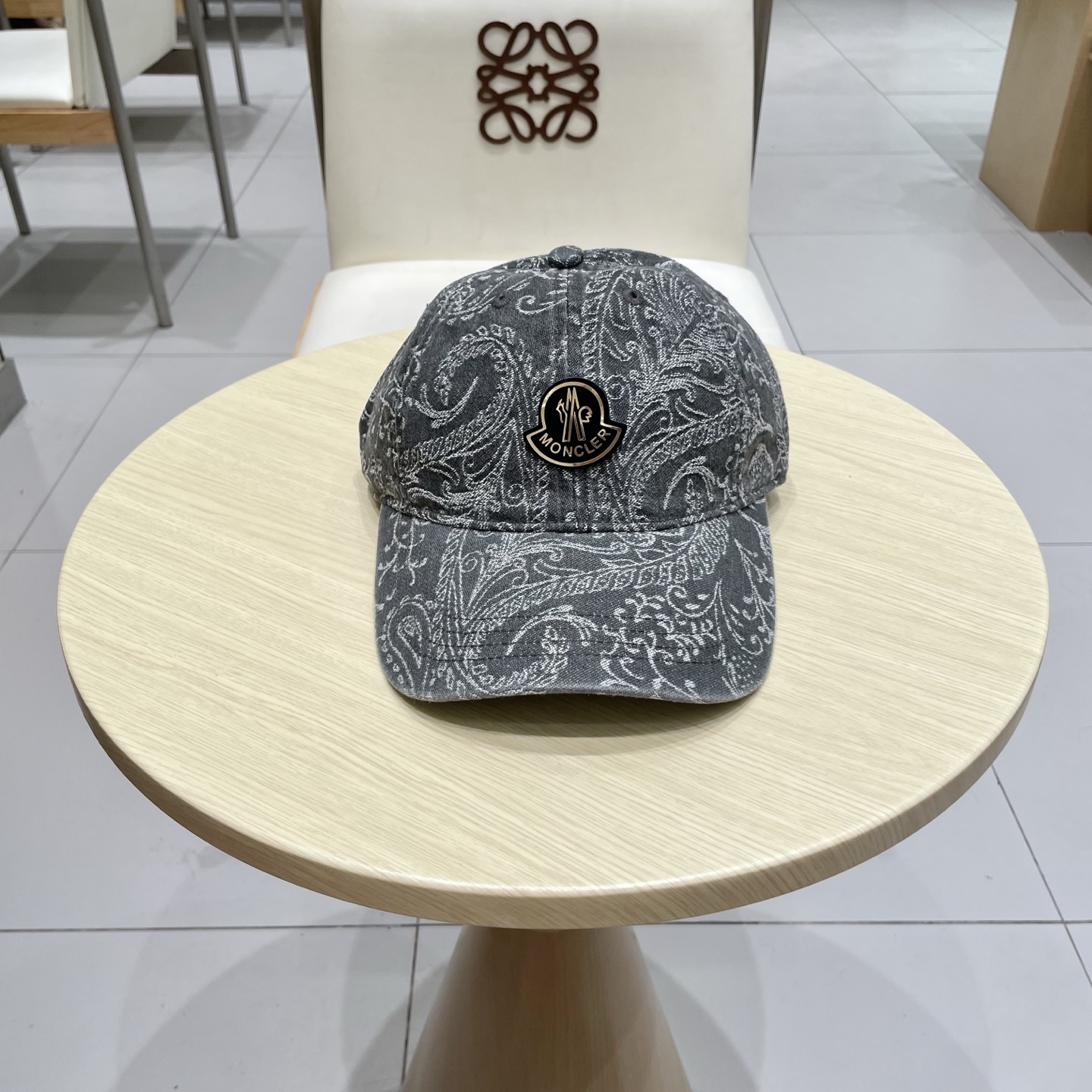 蒙口【MONCELER印花百搭显瘦软顶棒球帽子女时尚小众短遮帽潮