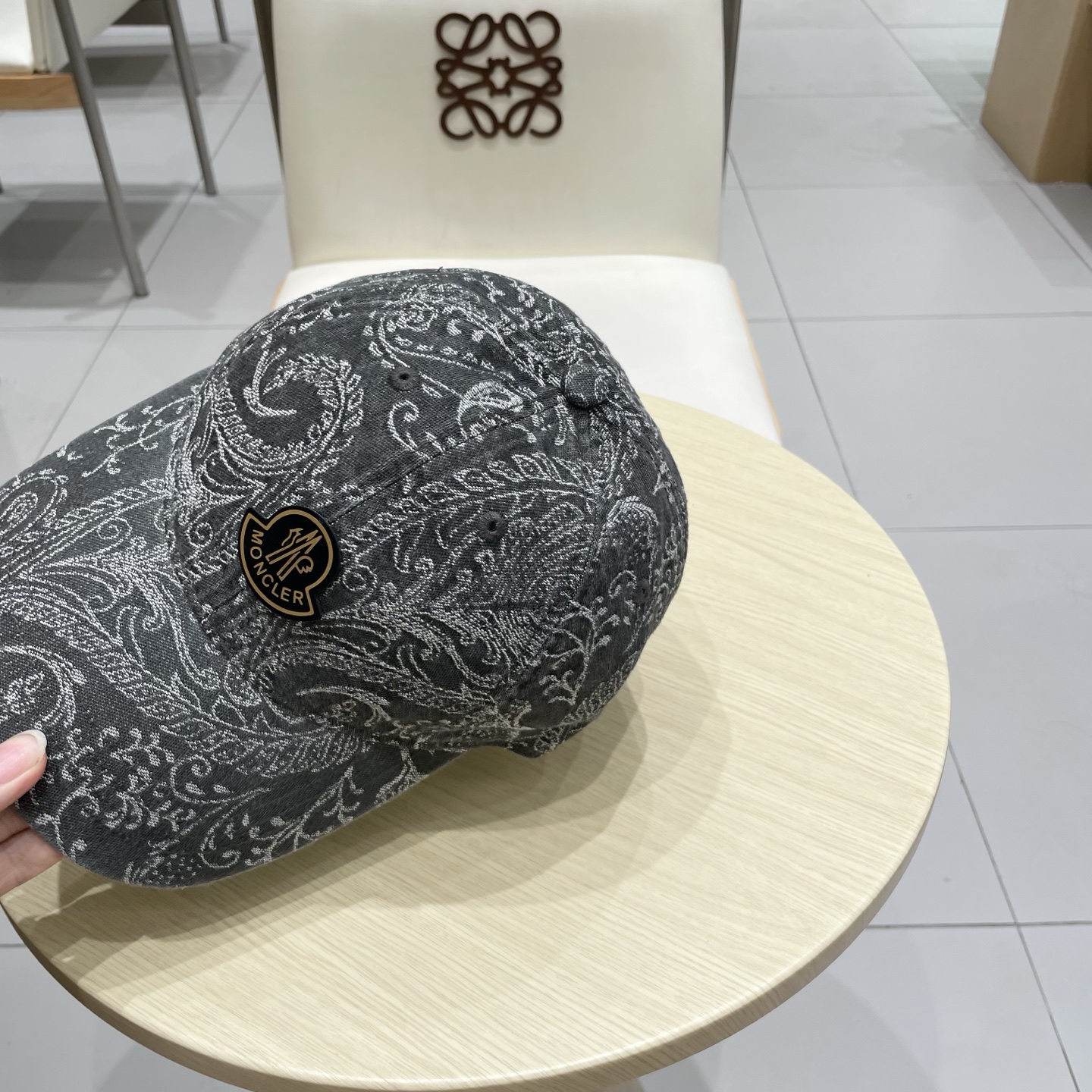 蒙口【MONCELER印花百搭显瘦软顶棒球帽子女时尚小众短遮帽潮