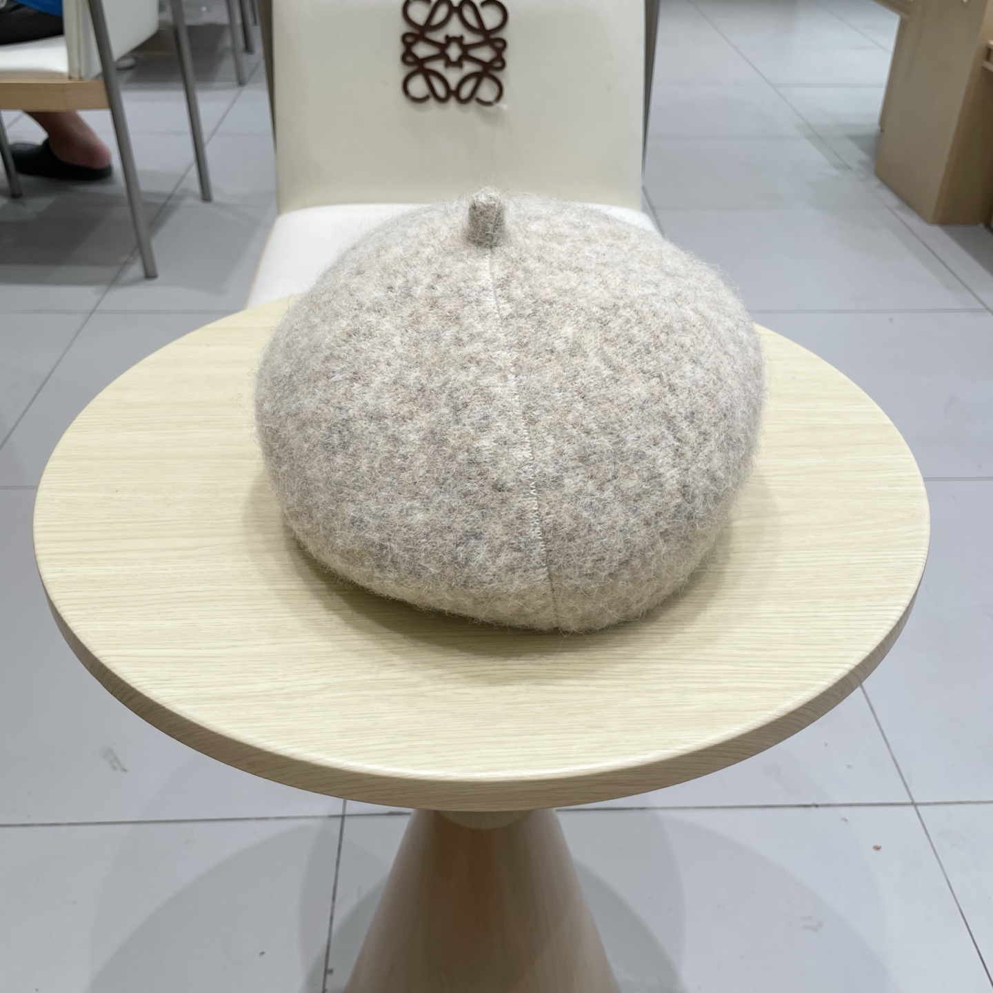 缪缪miumiu大头围贝雷帽女秋冬季毛绒韩版百搭60英伦复古6系画家帽蓓蕾帽