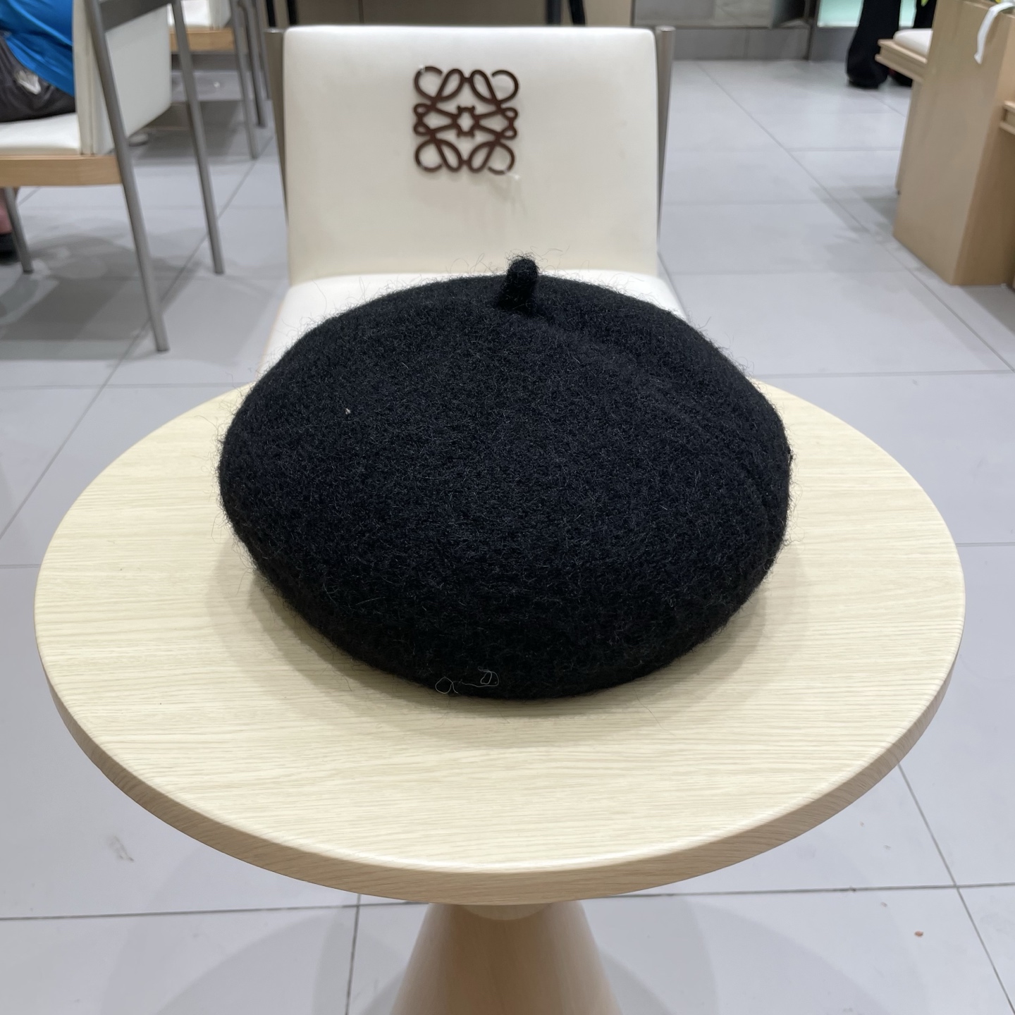 缪缪miumiu大头围贝雷帽女秋冬季毛绒韩版百搭60英伦复古6系画家帽蓓蕾帽