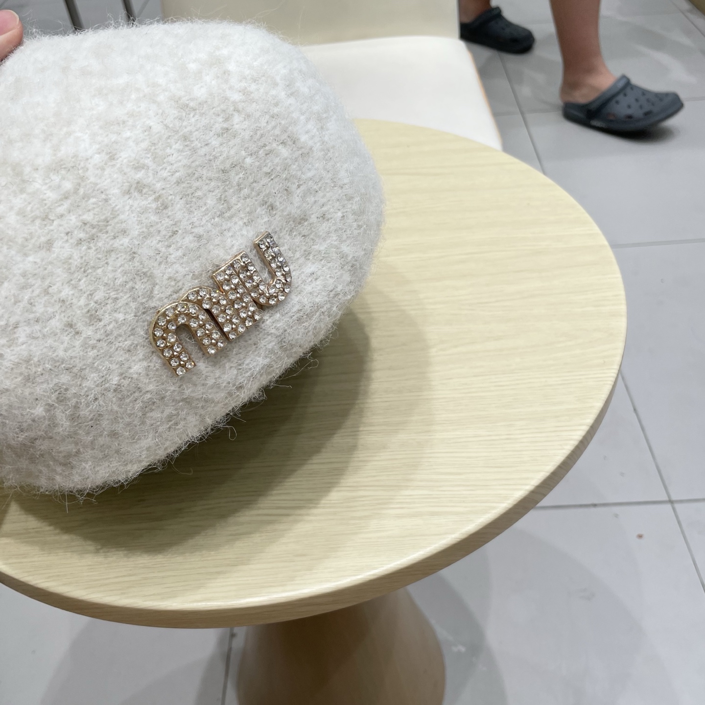 缪缪miumiu大头围贝雷帽女秋冬季毛绒韩版百搭60英伦复古6系画家帽蓓蕾帽