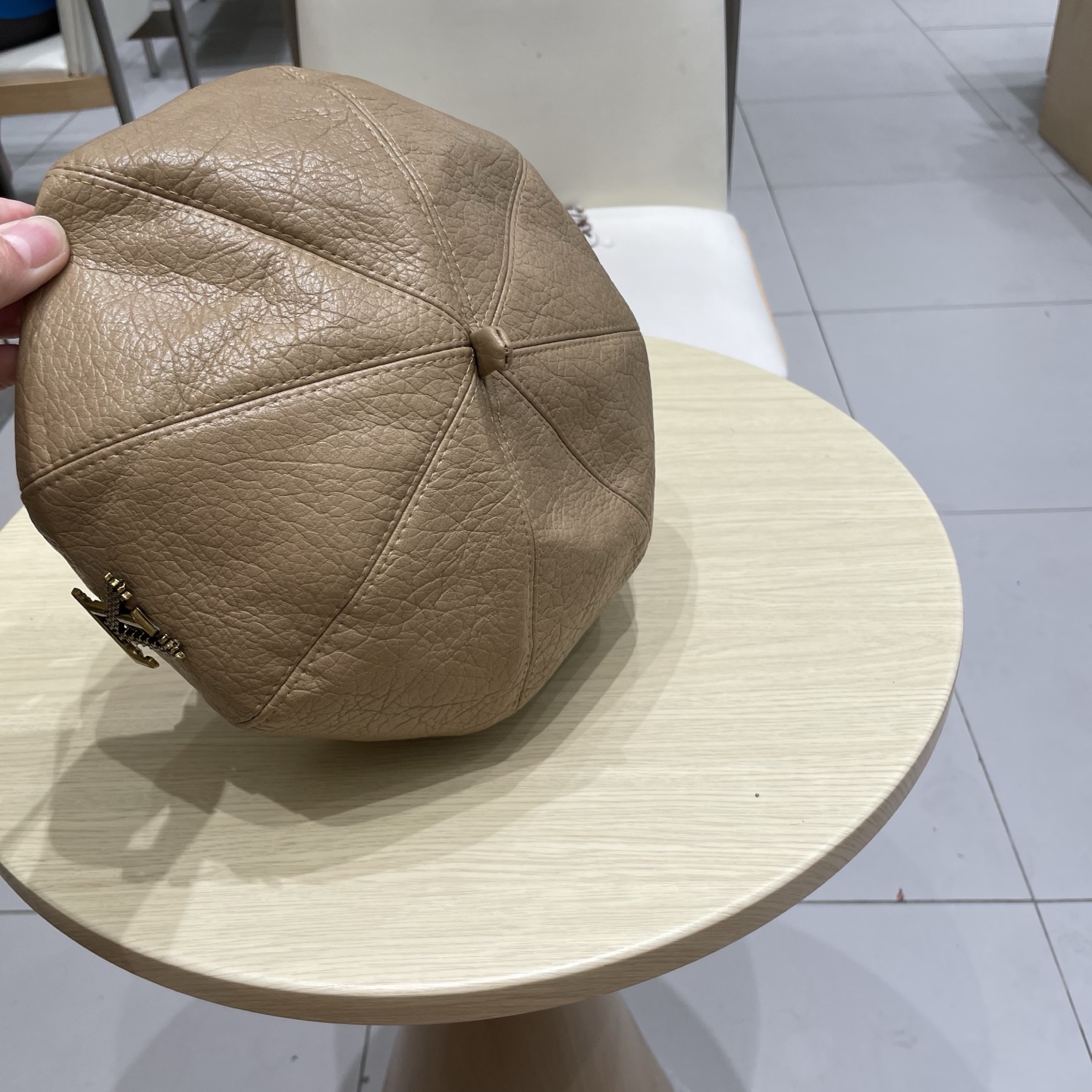 塞琳Celine日系文艺仿羊毛渔夫帽女秋冬新款百搭盆帽保暖针织水桶帽显脸小