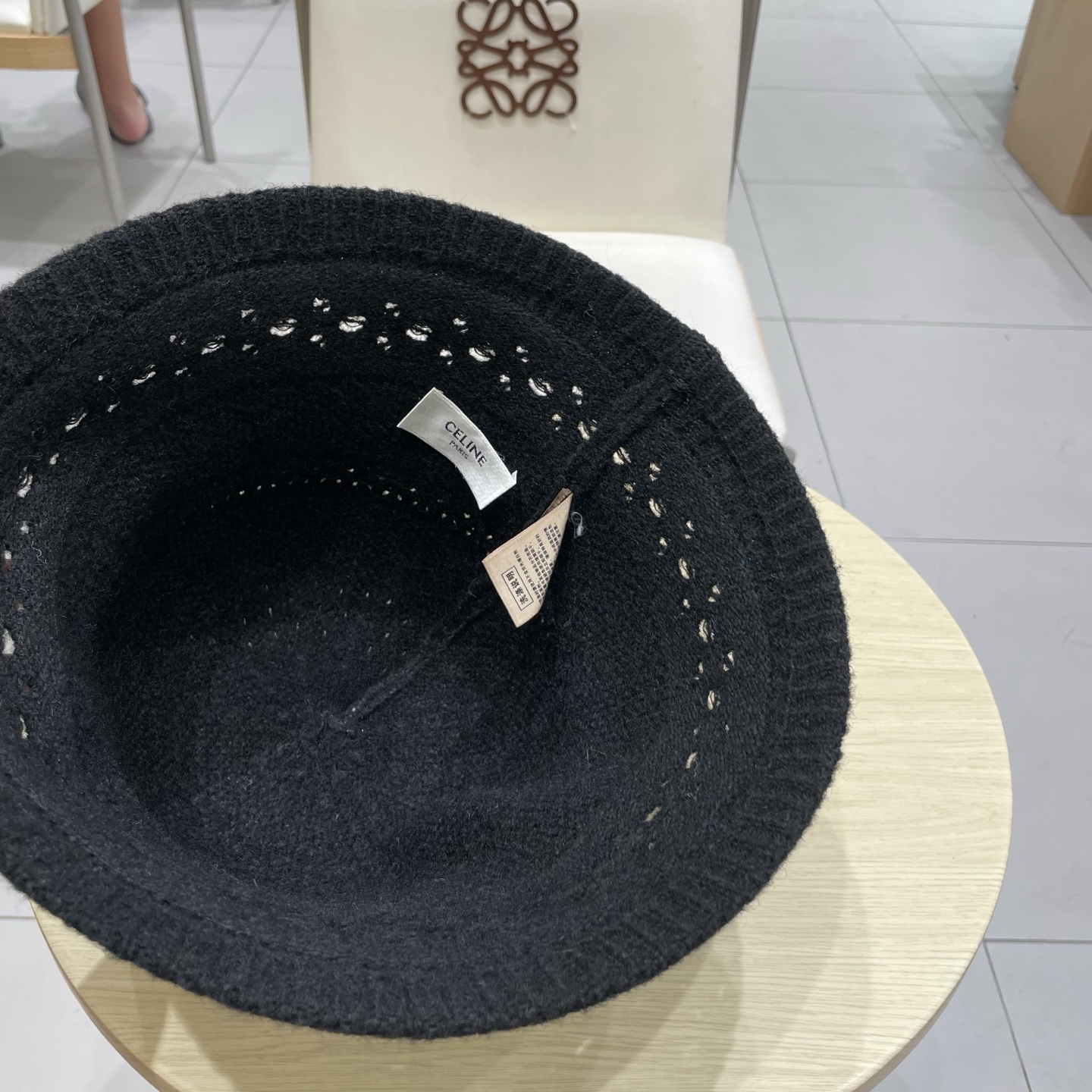 塞琳Celine日系文艺仿羊毛渔夫帽女秋冬新款百搭盆帽保暖针织水桶帽显脸小