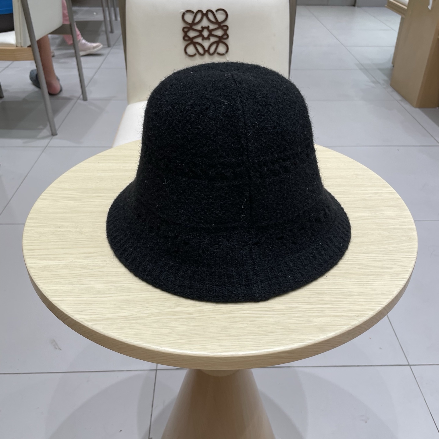 塞琳Celine日系文艺仿羊毛渔夫帽女秋冬新款百搭盆帽保暖针织水桶帽显脸小