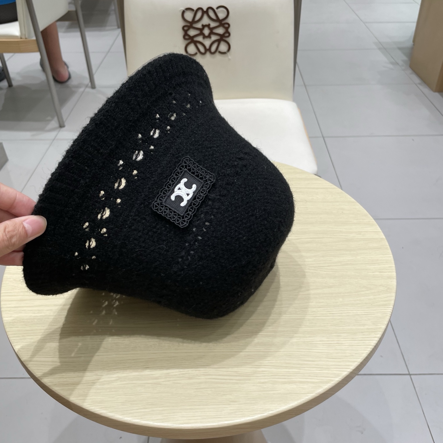 塞琳Celine日系文艺仿羊毛渔夫帽女秋冬新款百搭盆帽保暖针织水桶帽显脸小