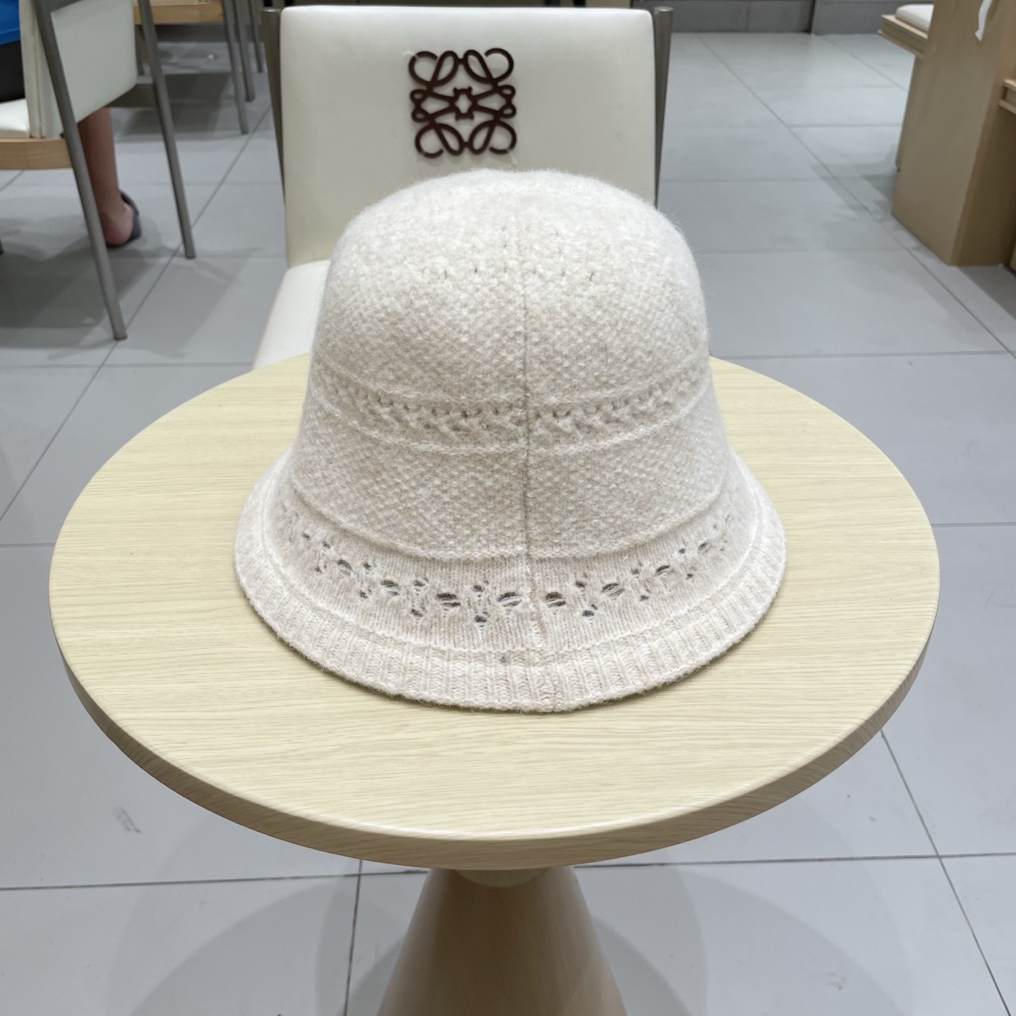 塞琳Celine日系文艺仿羊毛渔夫帽女秋冬新款百搭盆帽保暖针织水桶帽显脸小