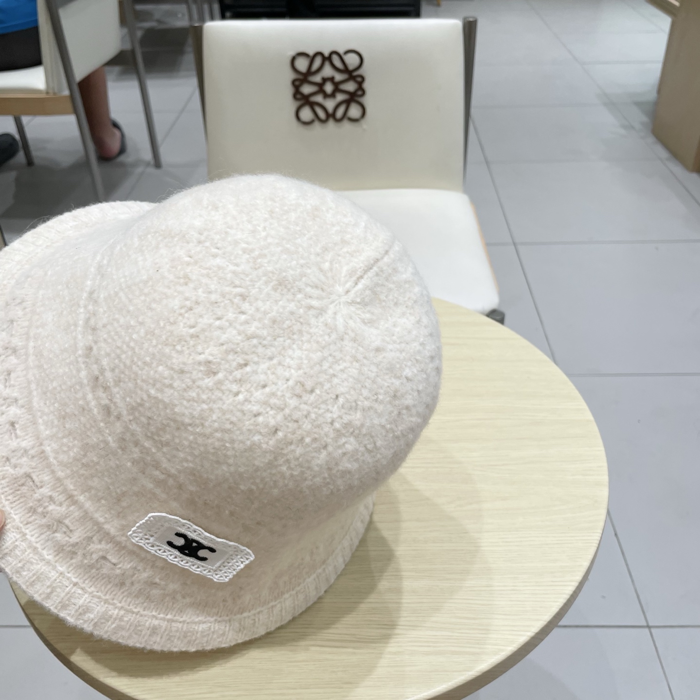 塞琳Celine日系文艺仿羊毛渔夫帽女秋冬新款百搭盆帽保暖针织水桶帽显脸小