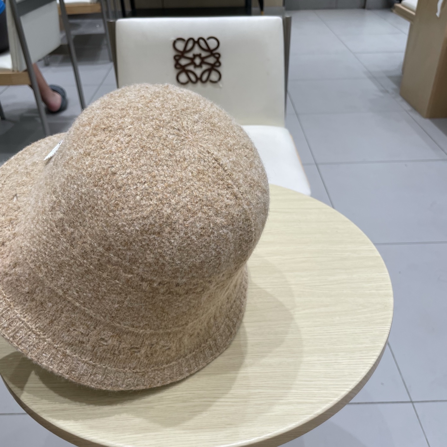 塞琳Celine日系文艺仿羊毛渔夫帽女秋冬新款百搭盆帽保暖针织水桶帽显脸小