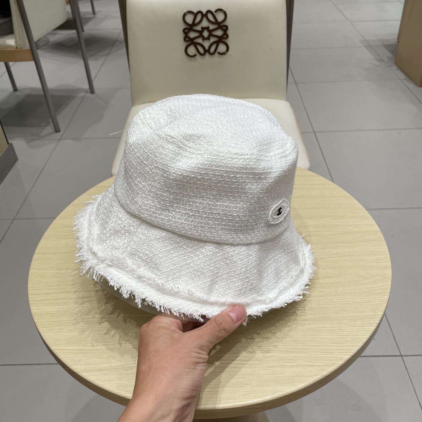 Chanel渔夫帽2025新款日系休闲百搭显脸小素颜盆帽设计感遮阳太阳帽子女