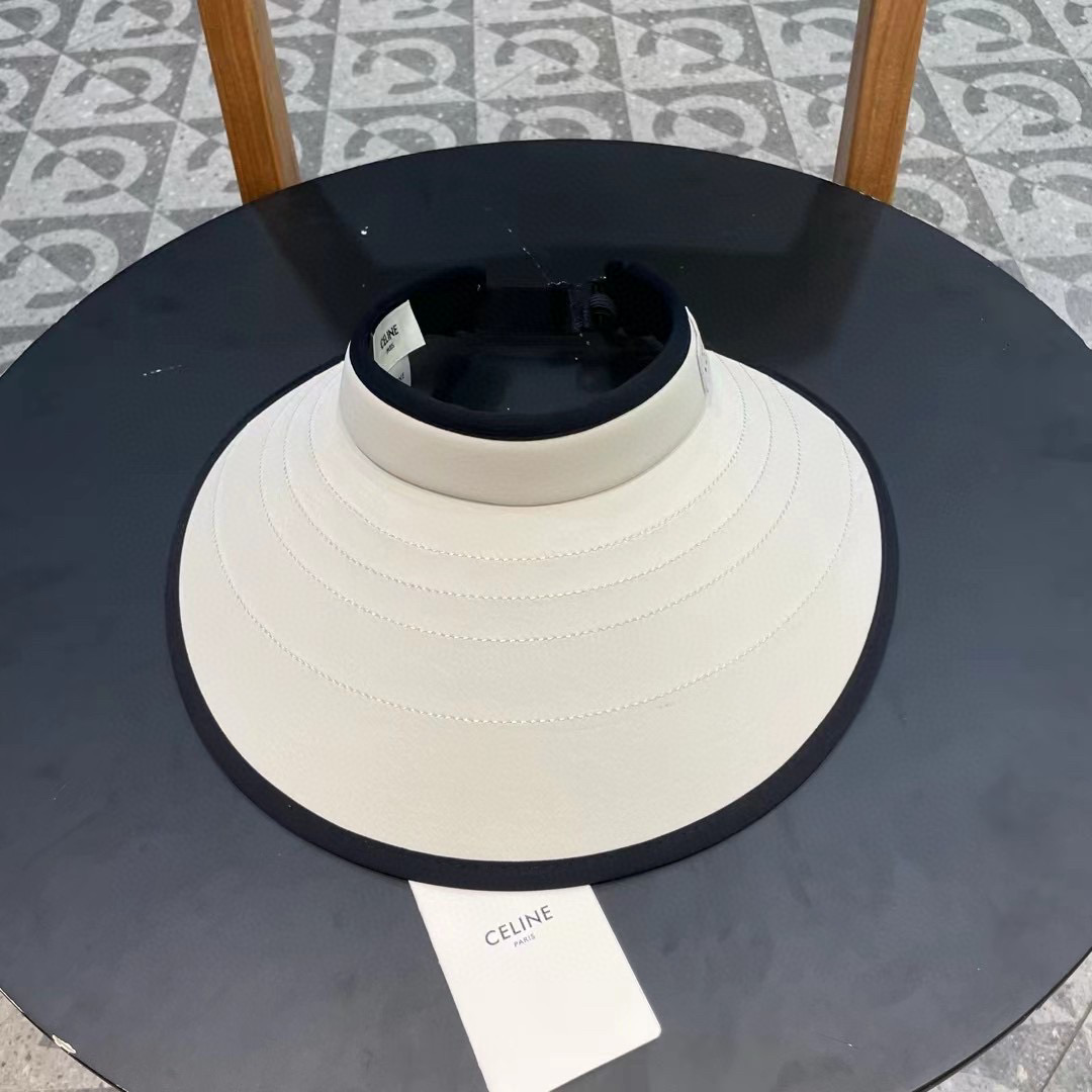   赛琳cellne防晒帽子女夏硬大檐空顶帽骑行防紫外线遮脸太阳帽百搭遮阳帽