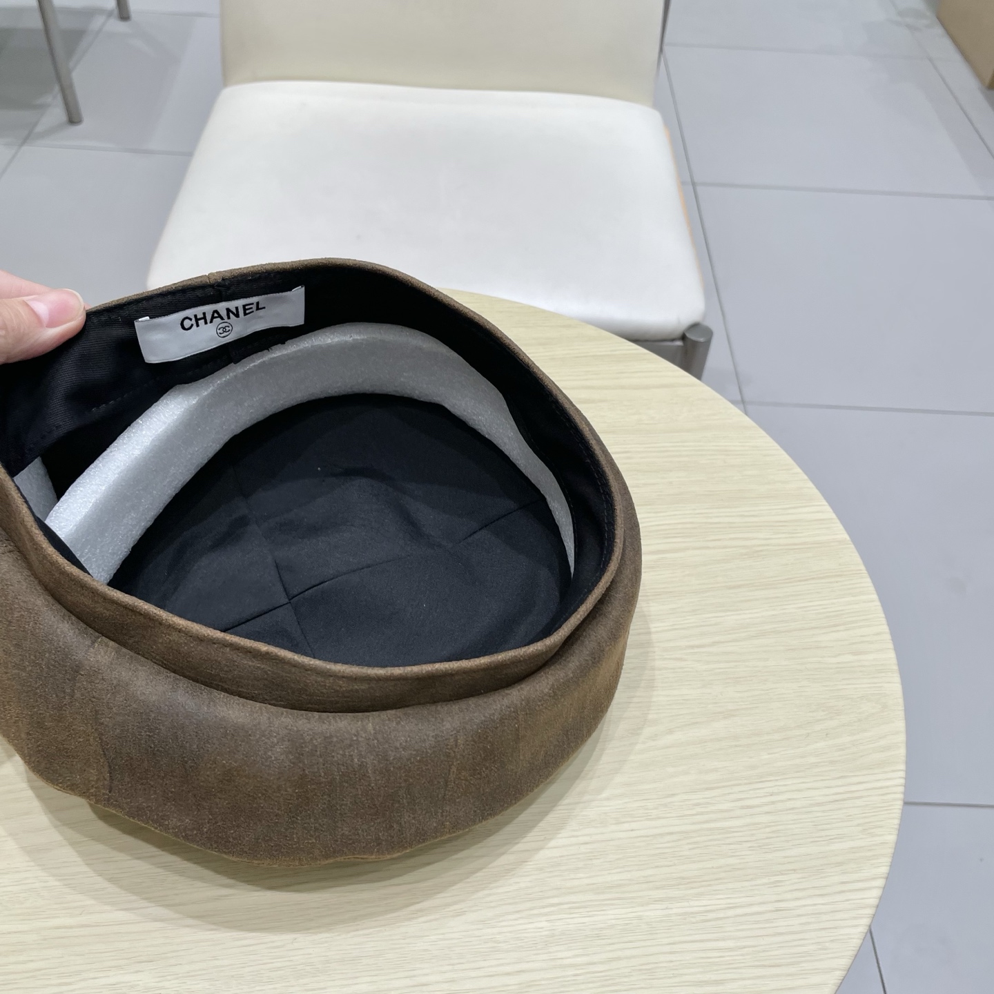  chanel香奈儿秋冬复古麂皮绒贝雷帽韩系文艺百搭画家帽平顶港式显脸小黑帽子女