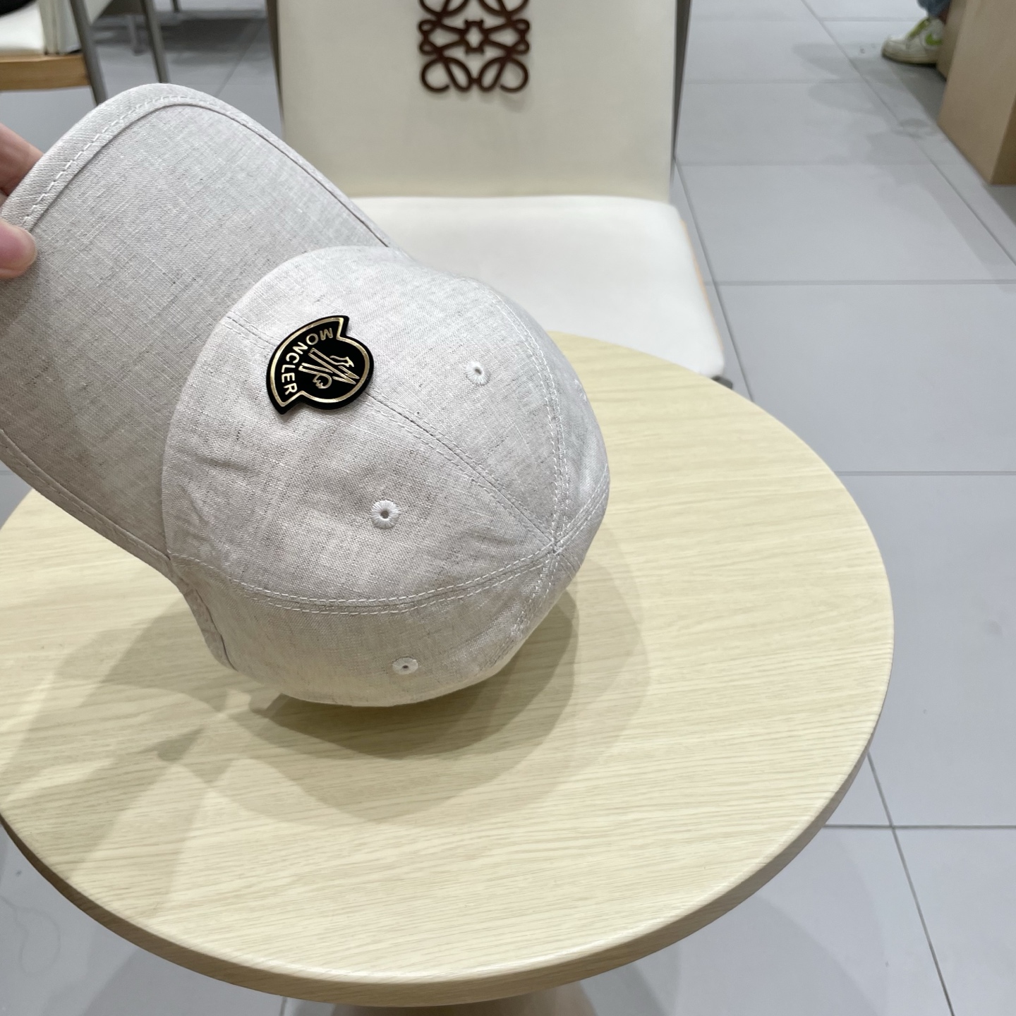  蒙口【MONCELER早秋新款简约棒球帽女网眼透气遮阳帽时尚百搭鸭舌帽潮男