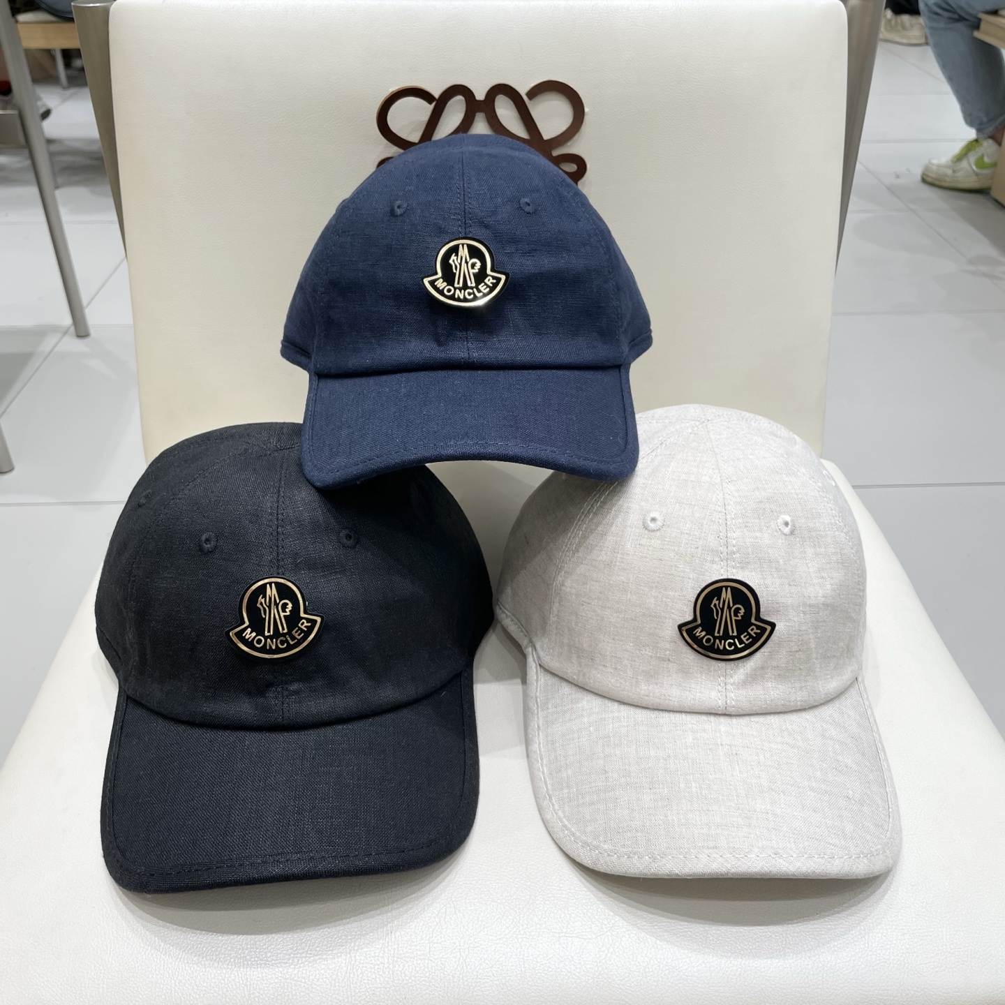  蒙口【MONCELER早秋新款简约棒球帽女网眼透气遮阳帽时尚百搭鸭舌帽潮男