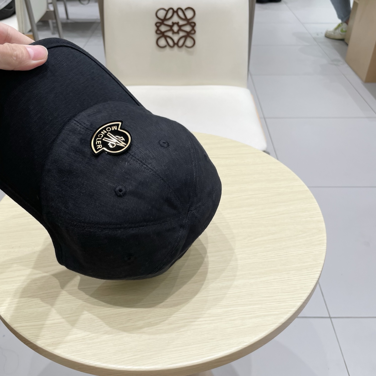  蒙口【MONCELER早秋新款简约棒球帽女网眼透气遮阳帽时尚百搭鸭舌帽潮男